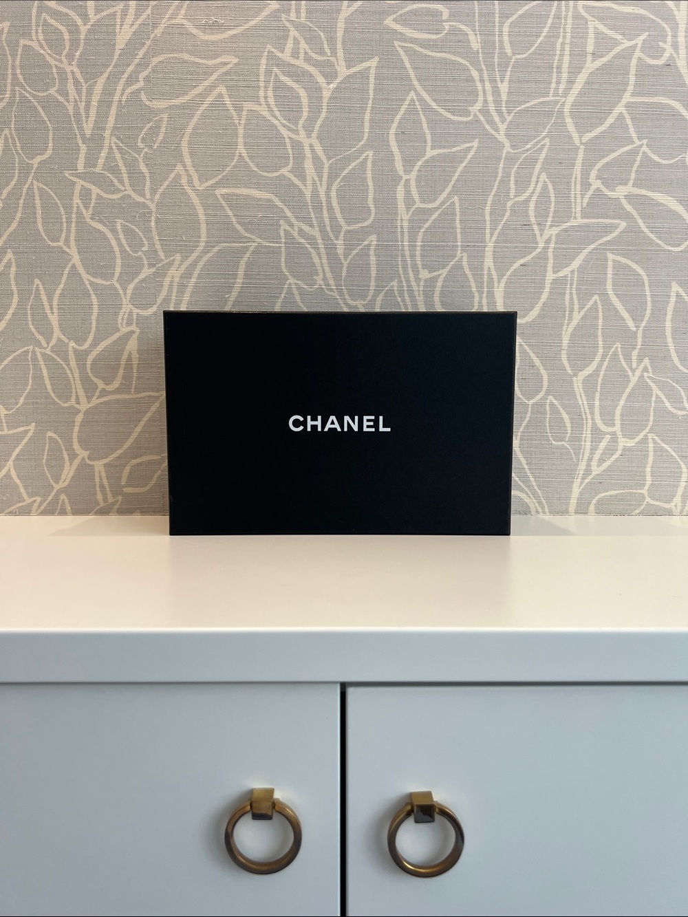 CHANEL Empty Shoebox Black with White Logo